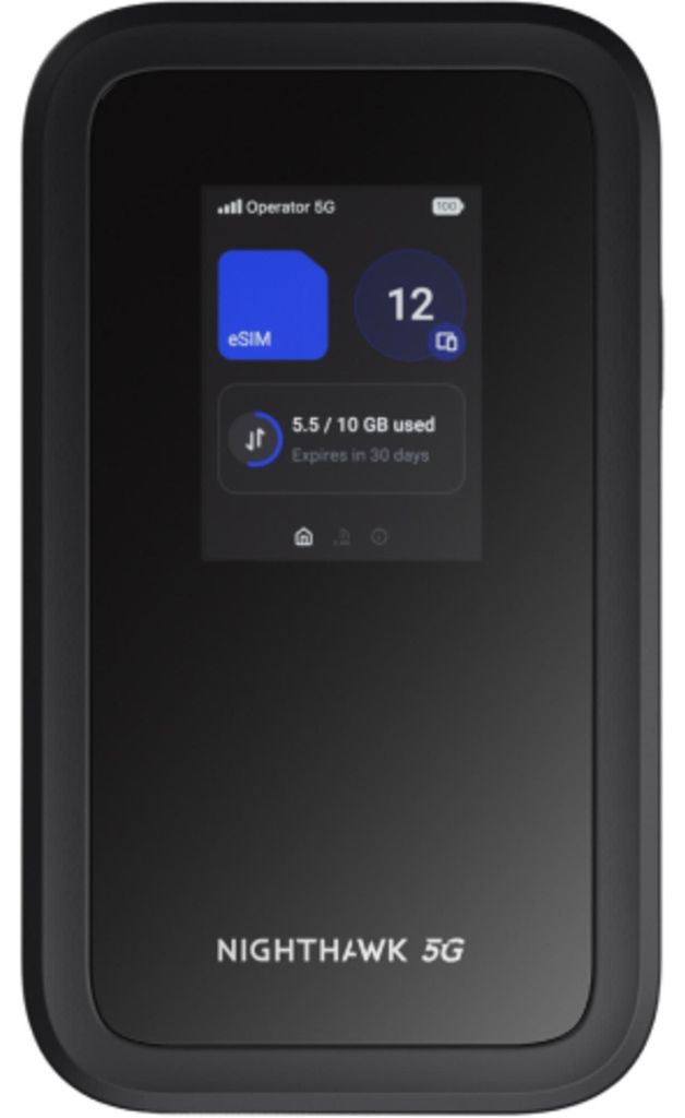NETGEAR Nighthawk M7 - Mobiler Hotspot - 5G - 3.6 Gbps - Wi-Fi 5, Wi-Fi 6, Wi-Fi 7