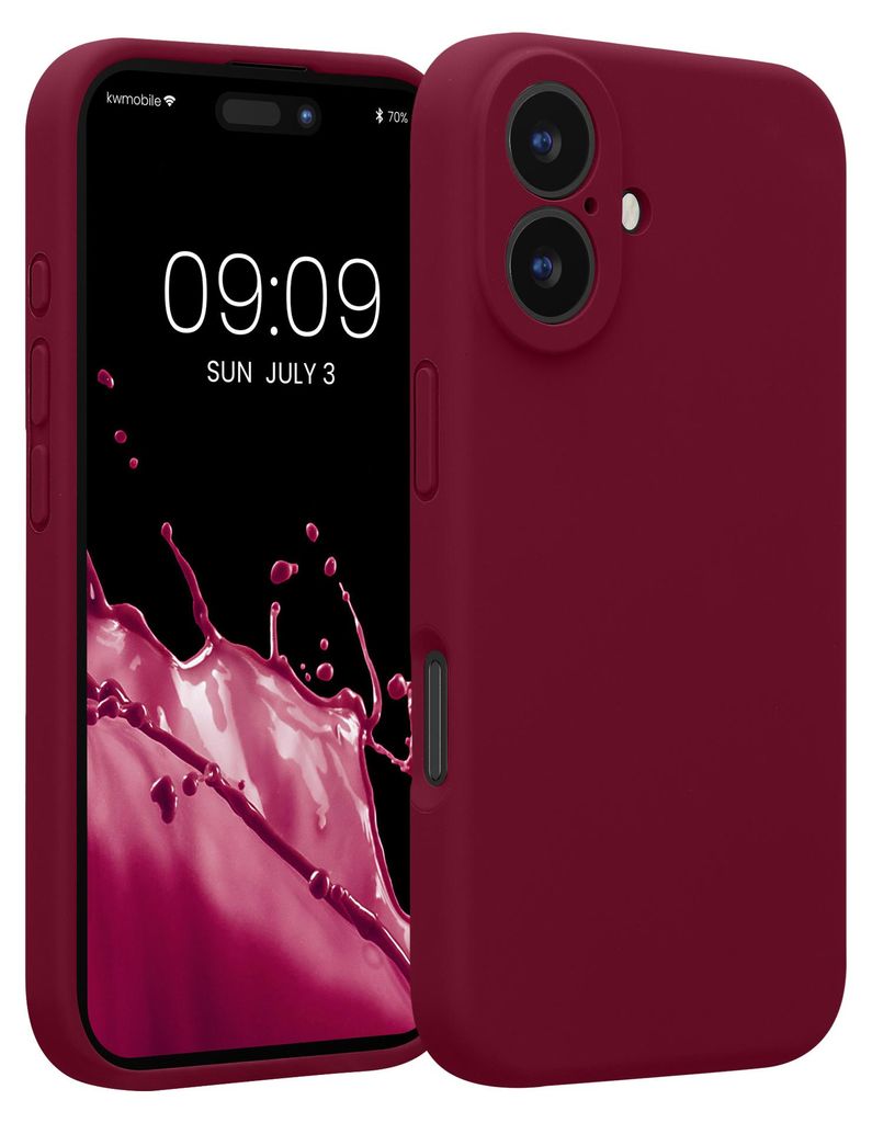 kwmobile Handyhülle für Apple iPhone 16 Hülle - gummierte Produktbild 