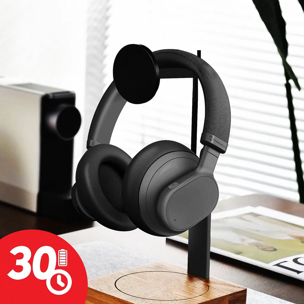 Casque audio Bluetooth réduction bruit active FORCELL F-AUDIO noir mat