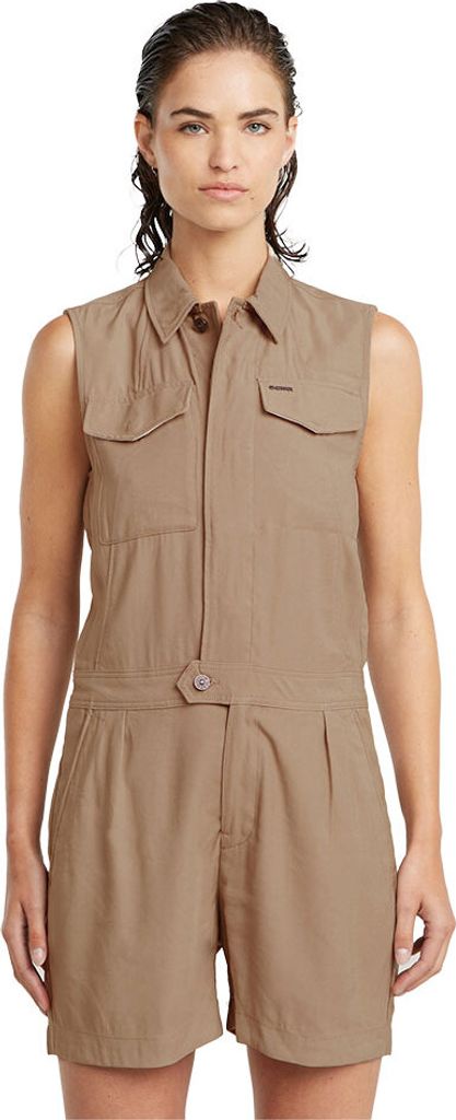 G-star Summer Playsuit Braun XS Frau Braun XS