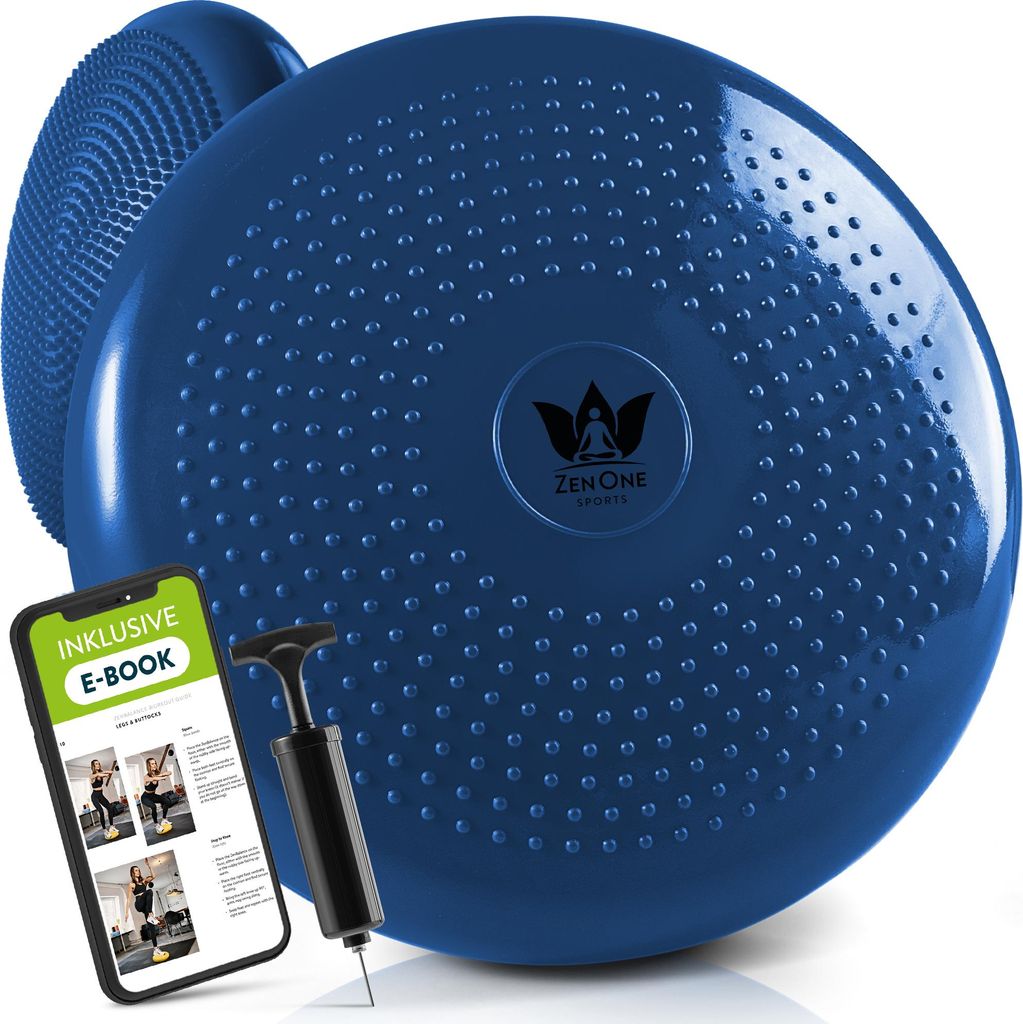ZenOne Sports Balancekissen, orthopädisches Sitzkissen, Balance Board, Noppenkissen für aufrechte Haltung, Fitness-, Reha-, Balance- & Krafttraining