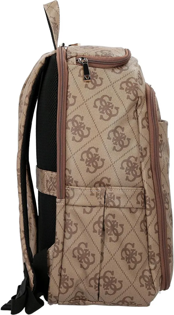 Sac à dos polyvalent Berta U-Zip - Grand compartiment et logo charbon - 10