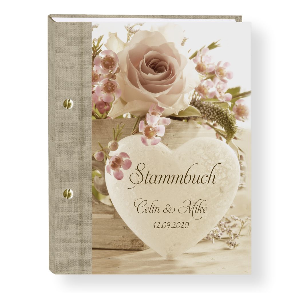 Stammbuch Vintage Rose Familienstammbuch Stammbuch der Familie Stammbaum 