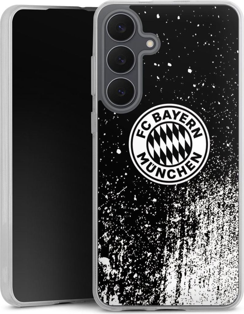 DeinDesign Handyhülle für Samsung Galaxy S25 FE Silikon Hülle Case Smartphone Schutzhülle FC Bayern München FCB Offizielles Lizenzprodukt