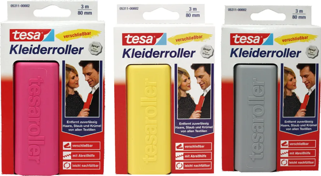 Enlever Peluches et Fils avec le Rouleau tesa Fusselroller 3m x 80mm