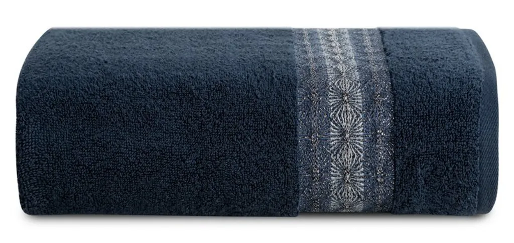 Asciugamano Bagno Malika 70x140 Blu Navy Eurofirany 500g Cotone