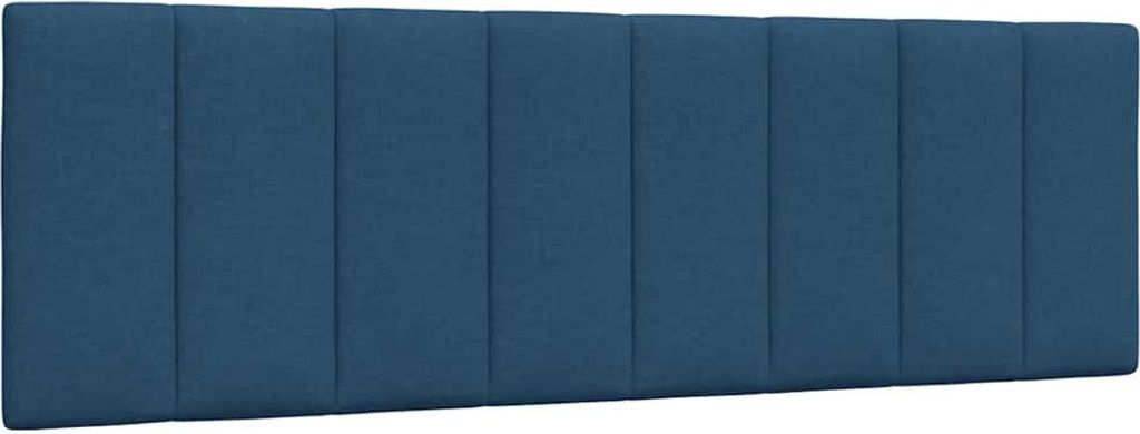 Kopfteil-Kissen "Hanko" Blau 160 cm Stoff