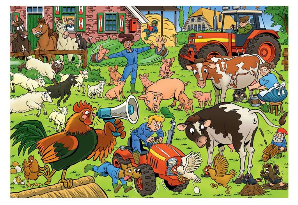 Puzzle Goliath That's Life Junior 8 Farm 240 pezzi Immagine del prodotto 