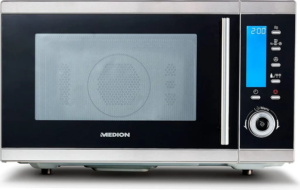 Micro-ondes Chaleur Tournante 2500W MEDION MD 15501 Argent 10 Programmes