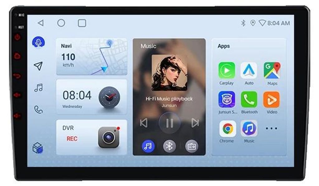 Autoradio, taille de l'écran, compatibilité smartphone, Image du produit 