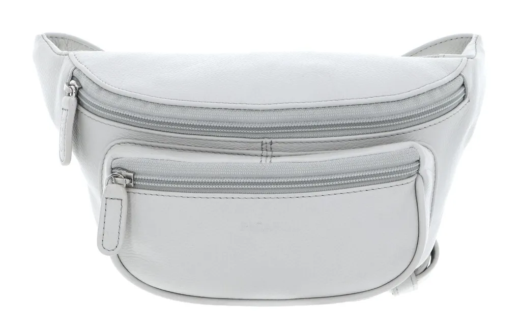 Sac bandoulière Luis Shark blanc en cuir grainé avec sangle réglable