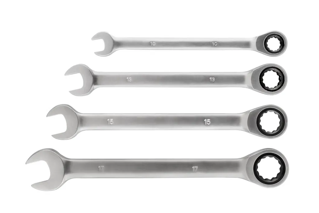 Kit 4 clés mixtes 460490 pour réparation automobile et maintenance