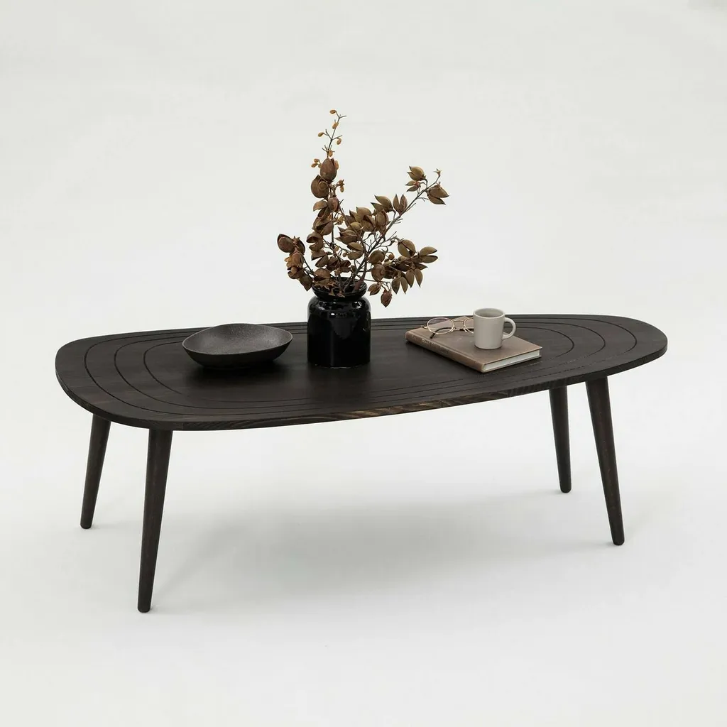 Table Basse Eugenia avec Porte-revues Intégré Finition Anthracite - 9