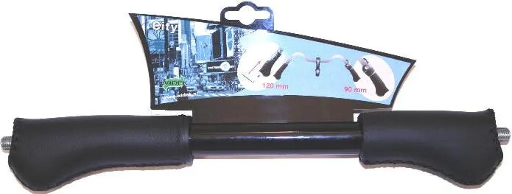 Poignée City cuir noir large - Solution pour tiroirs lourds et déco