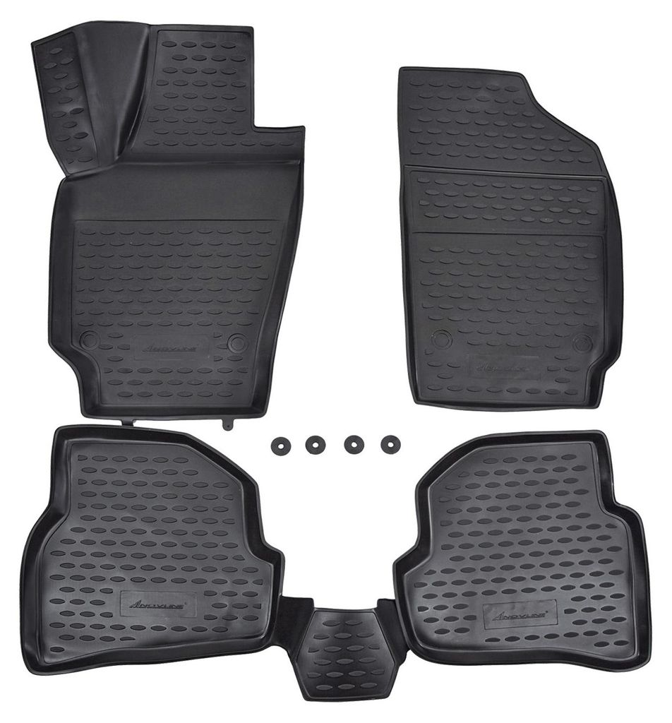 3D Tappeti Tappetini Auto In Gomma Per VW Polo 5 2009-2017 Immagine del prodotto 