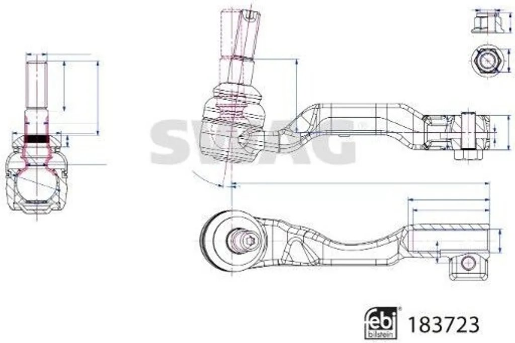 Rotule de barre d'accouplement contre le jeu de direction BMW X5