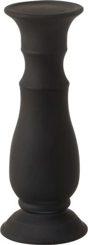 Bougeoir J-Line verre noir mat Small - Finition sans traces de doigts