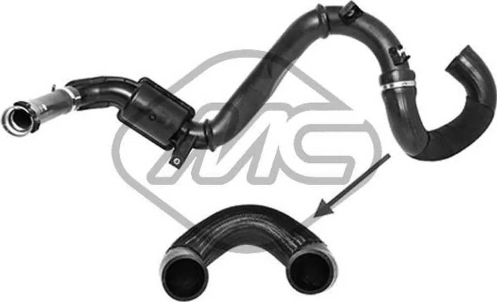 Tubo Flessibile Aria Turbo Metalcaucho 9965 - Ricambio OE 4421903