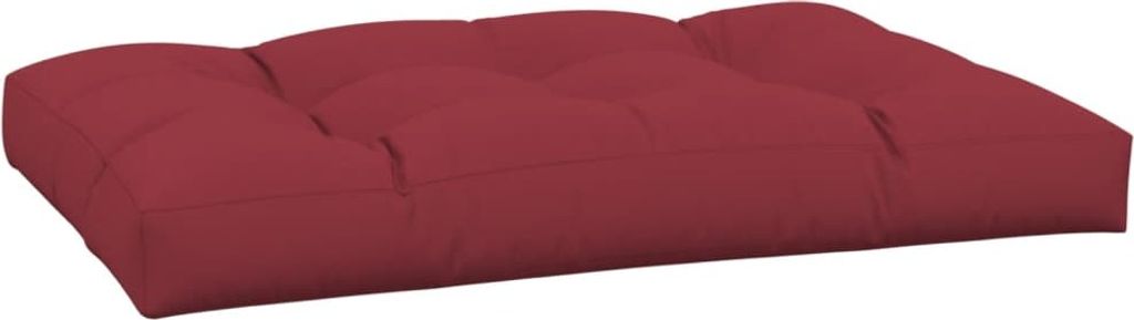 vidaXL Palettenkissen Weinrot 120x80x12 cm Stoff