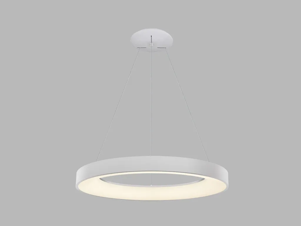 Suspension LED circulaire BELLA dimmable 50W blanc réglable pour salon
