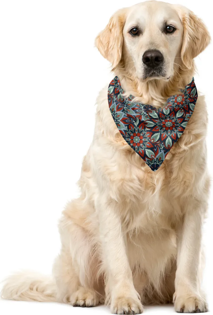 Bandana per Cani ABAKUHAUS Vintage Ottomana 40x40 - Accessori Cani Lusso