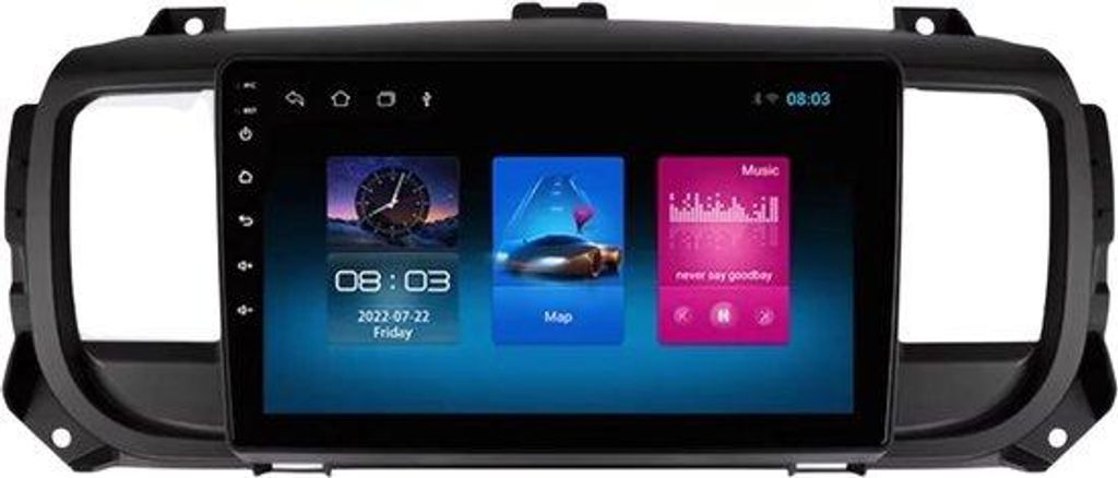 Autoradio mit Bluetooth und CarPlay für Peugeot Expert 3, Citroën Jumpy 3 und SpaceTourer (2016–2021) – Kompatibel mit Apple und Android – ...