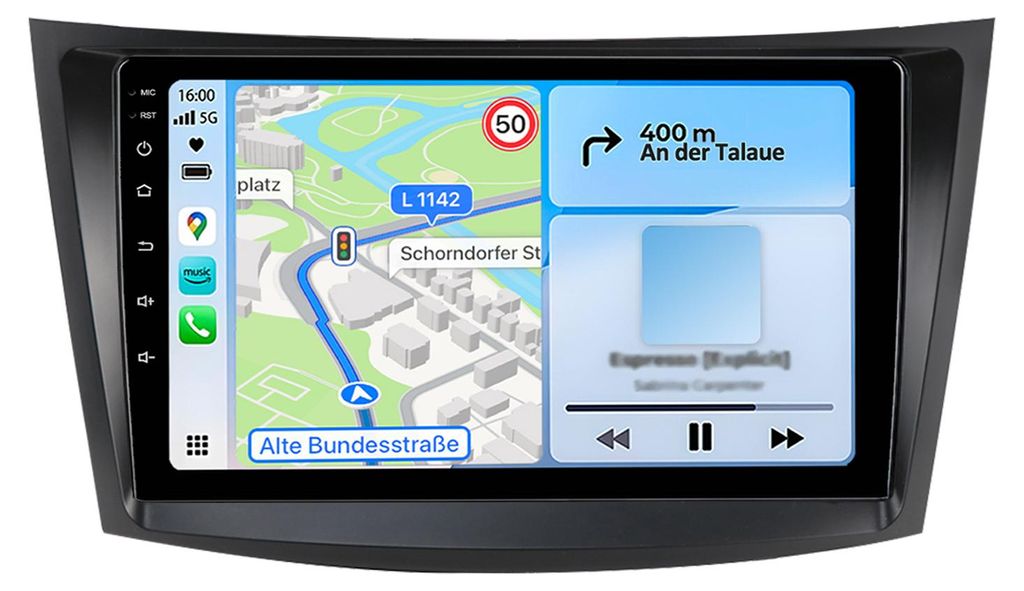 Radio 9 Zoll 6+128GB Android Autoradio für Suzuki Swift IV FZ 2011-2017 Wireless CarPlay Android Auto 4G WiFi GPS Navi 8Kern RDS DSP DAB+ BT