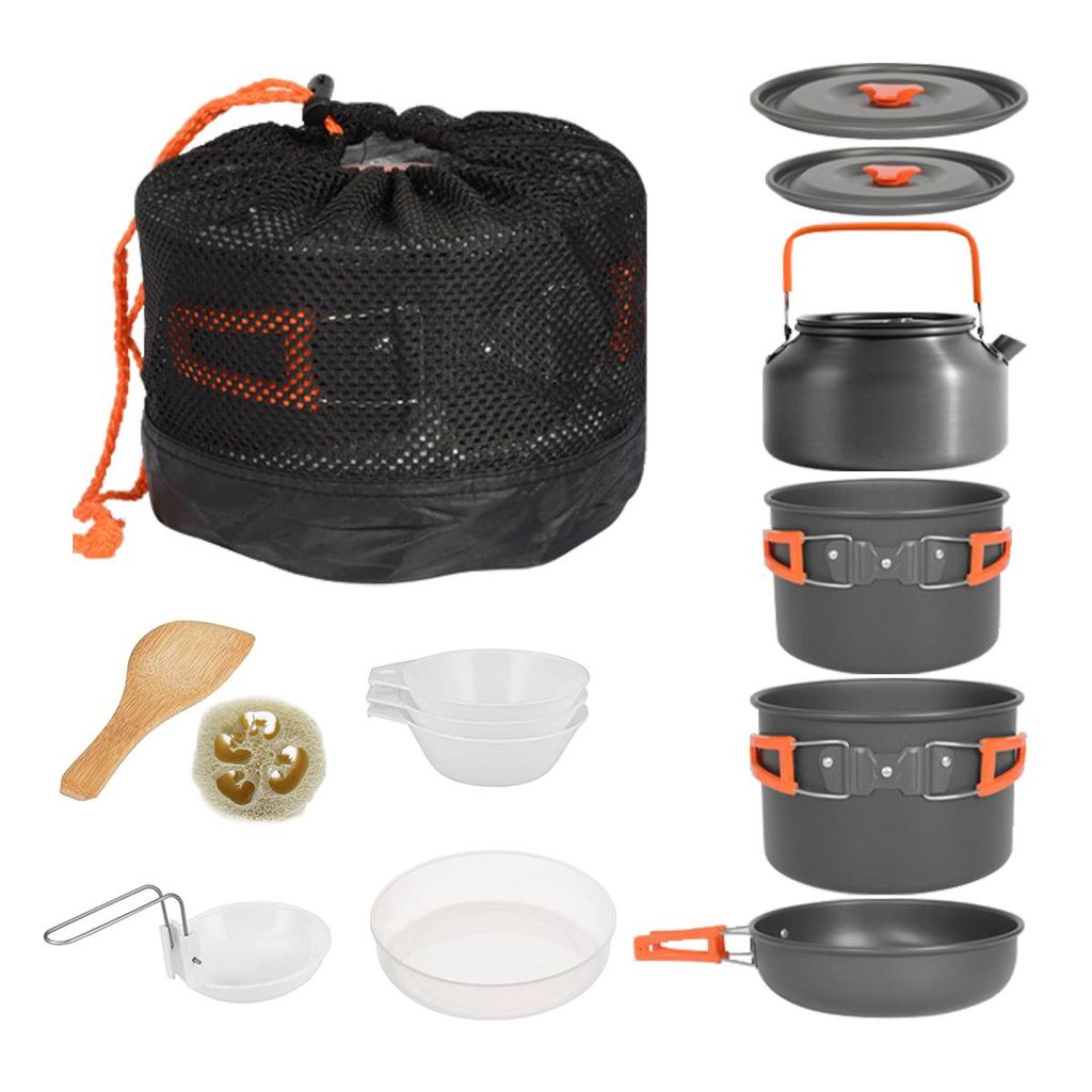 Camping Topf-Sets 16-teilig aus Aluminium, Outdoor Produktbild 