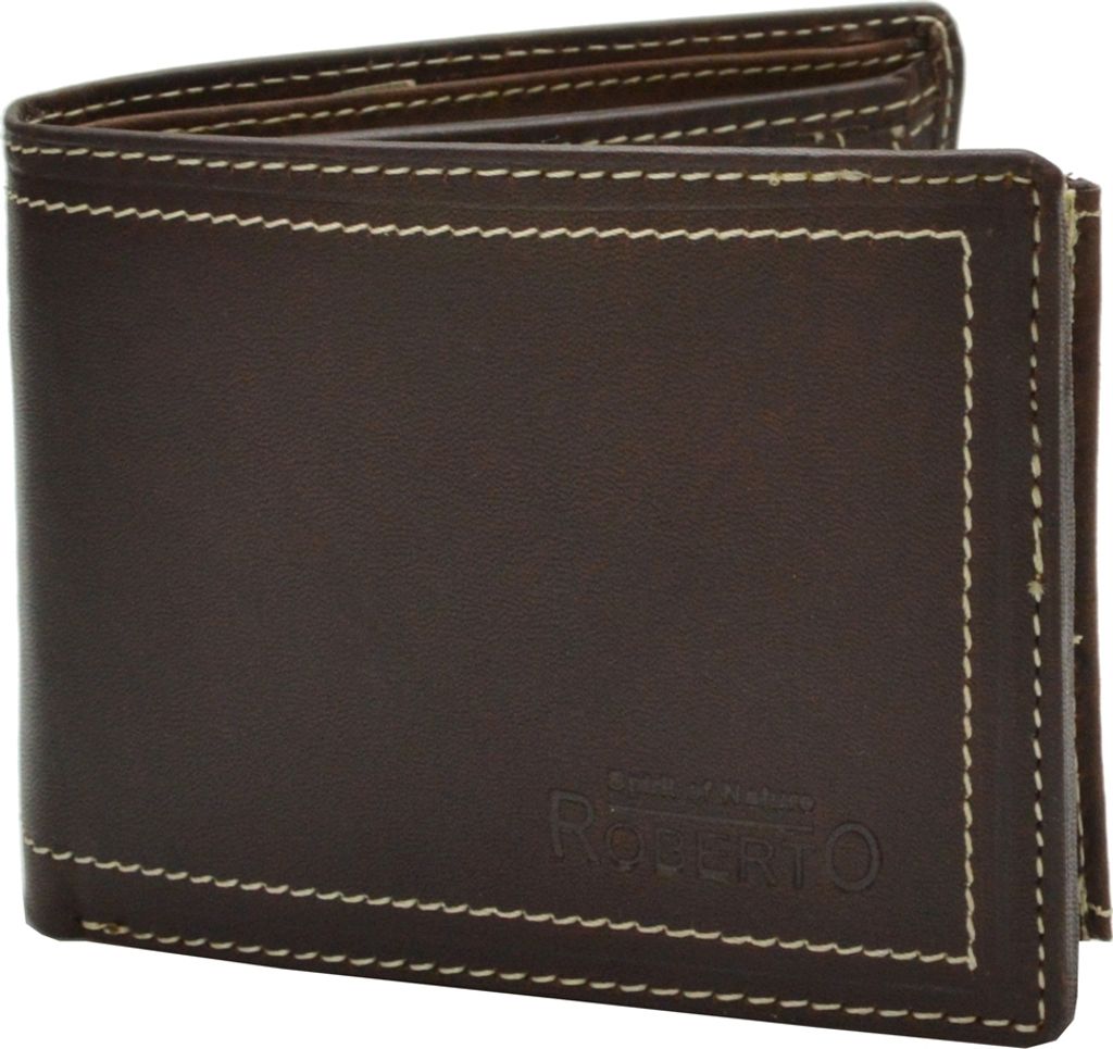 flevado RFID Schutz Herrengeldbörse Portemonnaie Brieftasche in Voll Leder Design