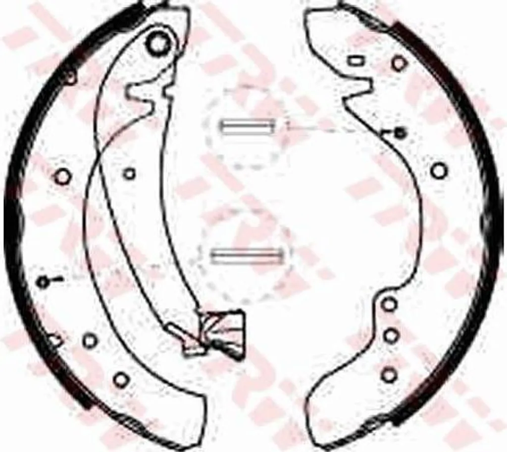 TRW GS8545 Set Ganasce Freno Posteriore OE 4241H4 per Ducato e Jumper