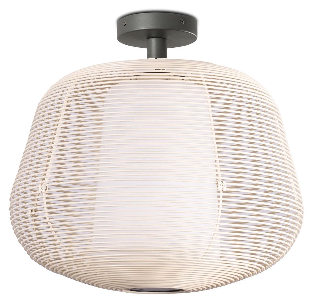 NARA S Pendelleuchte fest beige 1xE27 Produktbild 
