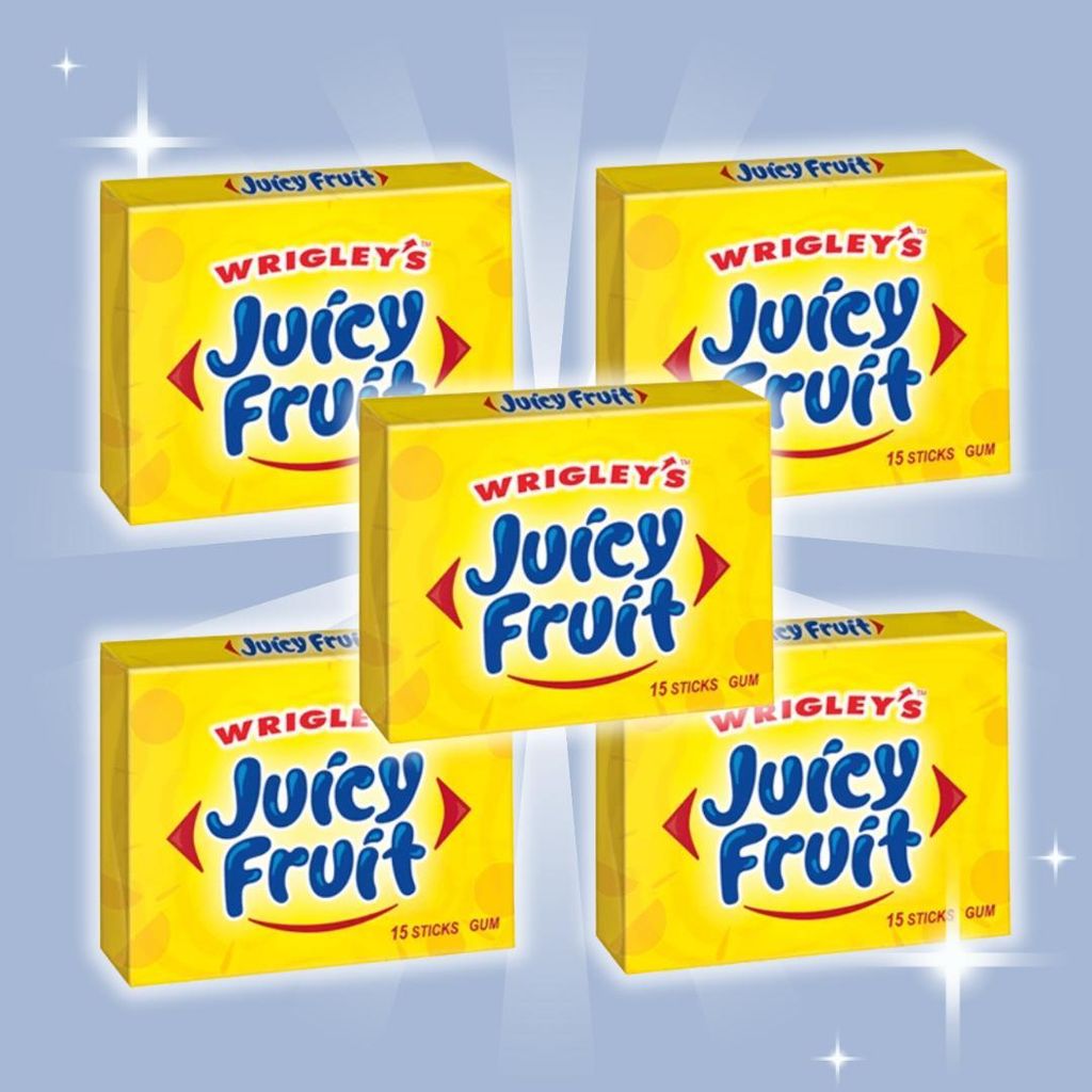 5x Wrigley's Juicy Fruit Original kauwgom – 5x37,5 g – Productafbeelding 