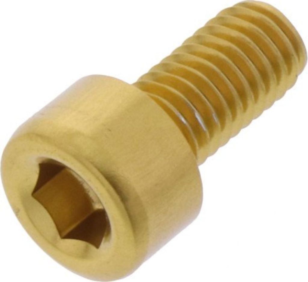 Zylinderschraube JMP Bolt M5x0,8mm 10mm Aluminium gold Produktbild 