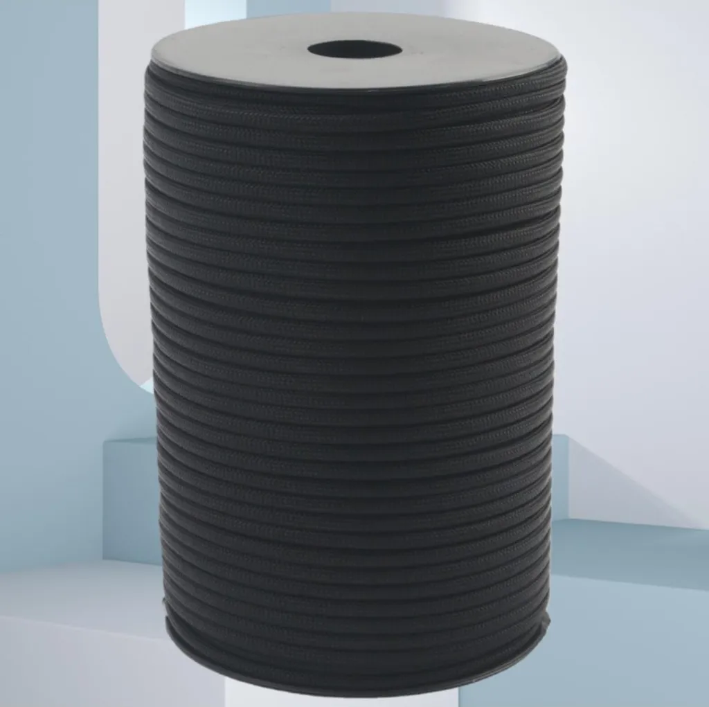 Paracorde Noire 9 Cœurs 100m : Solution de Fixation Durable et Robuste