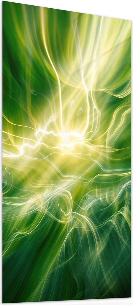 Glasbild 60x120cm in XXL für Wohnzimmer, Schlafzimmer Motiv Leuchtendes Glühen
