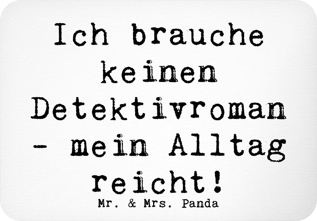 Mr. & Mrs. Panda magnet Spruch Detektivin Alltag - Weiß - Geschenk, Beruf, whiteboardmagnet, Berufsgestaltung, Detektivroman, büromagnet, Spion, ...