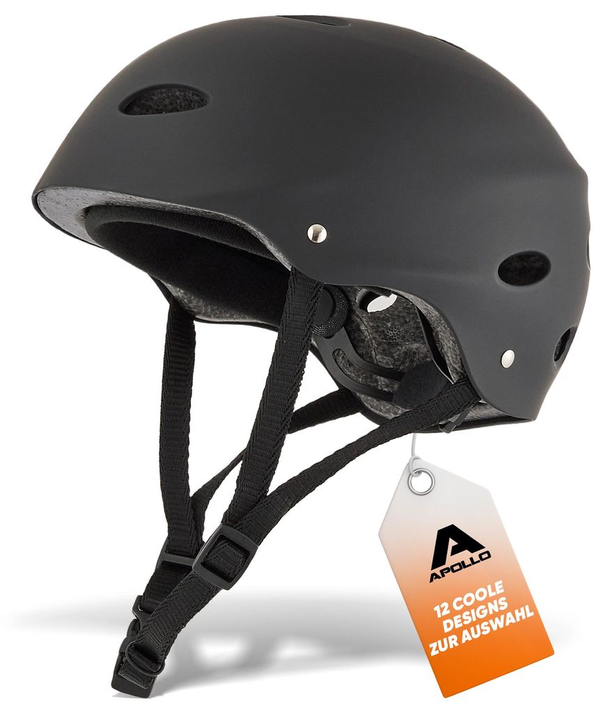 Apollo Skatehelm - Black - S/M - SW001 Produktbild 