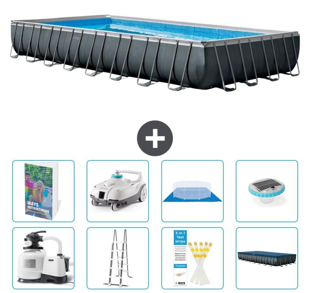 Ultra XTR Pool Rechteckig - 975x488x132 cm - 9-teilig S552