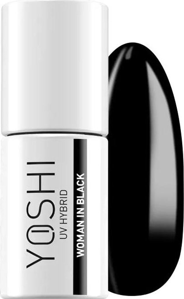 YOSHI Hybrid-Nagellack für Frauen in Schwarz, 6 ml – 605 Produktbild 