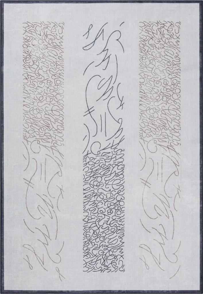 Tapis Lena CA30024 crème 160 x 230 cm - Tapis plat intérieur extérieur