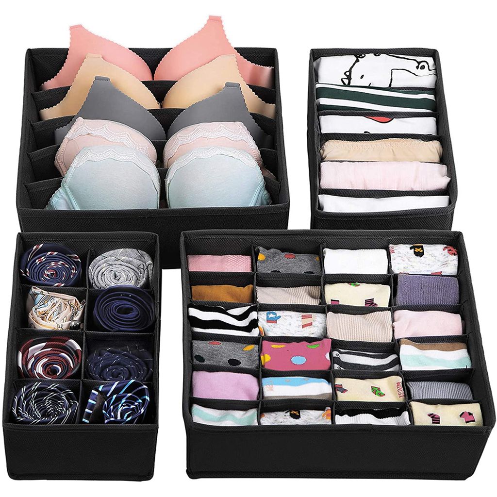 3tlg.Schrank & Schublade Organizer für Bra Unterwäsche Socken Aufbewahrungsbox 