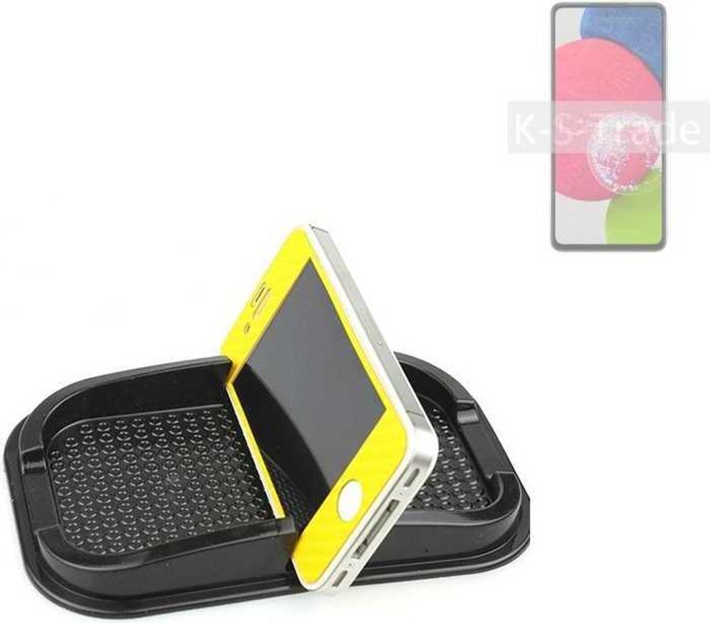 K-S-Trade Auto Anti Rutsch Matte Smartphone-Halter kompatibel mit Samsung Galaxy A52s 5G Haft Pad Armaturenbrett Handy-Halterung Silikon