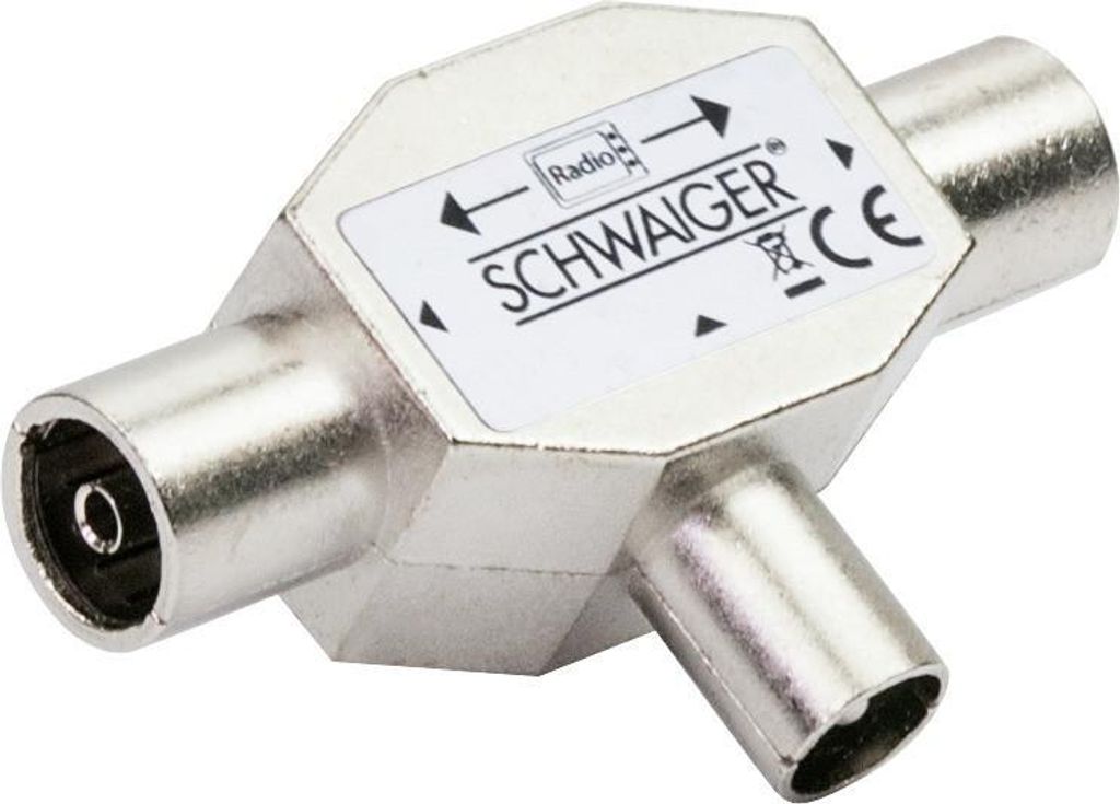 Schwaiger ASV43S TV 2-fach Aufsteckverteiler