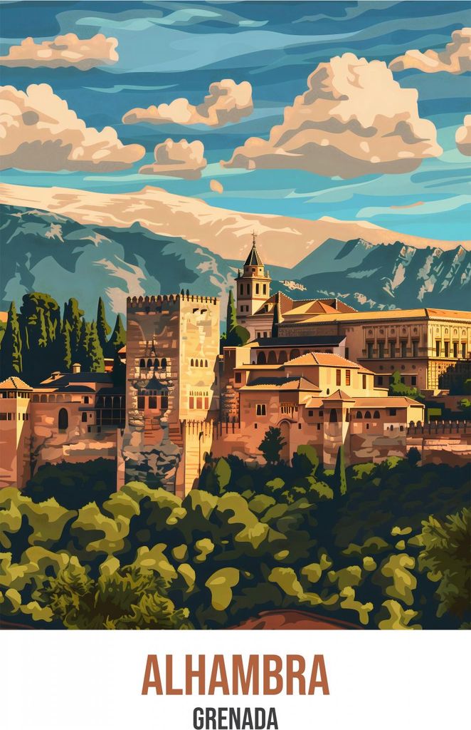 Poster 20,5x28,4cm Alhambra