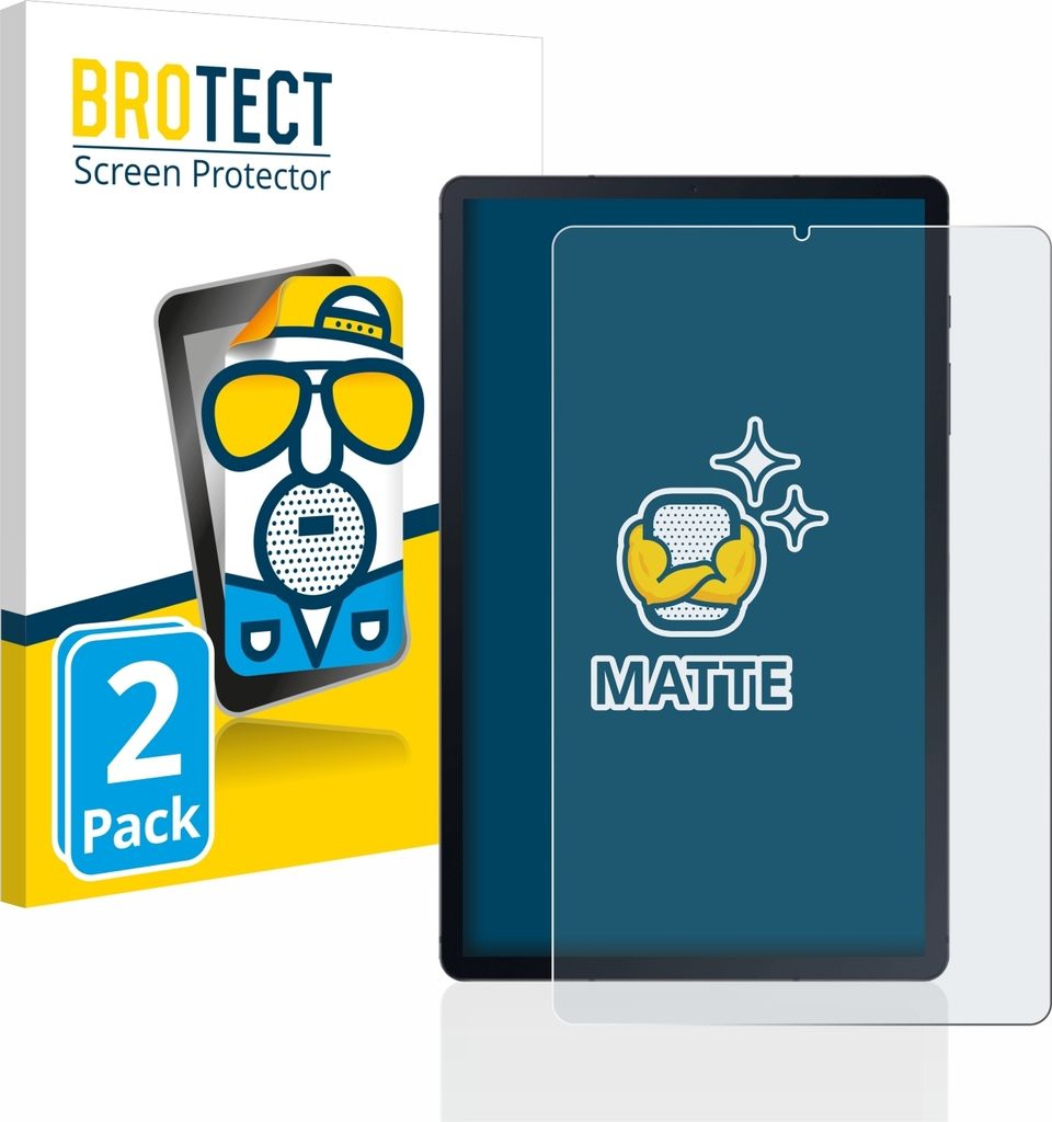 2x BROTECT Schutzfolie für Samsung Galaxy Tab S6 Lite WiFi 2020 Displayschutz Displayschutzfolie Folie Matt Entspiegelungsfolie