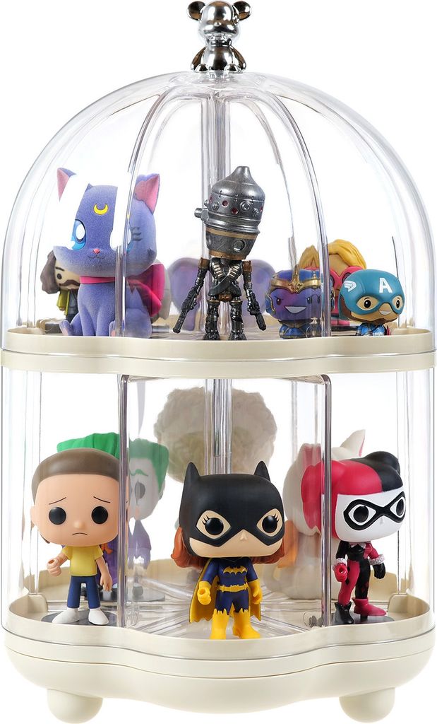 Acrylglas‐Etagere rund, 2 Ebenen, drehbar | 32 cm