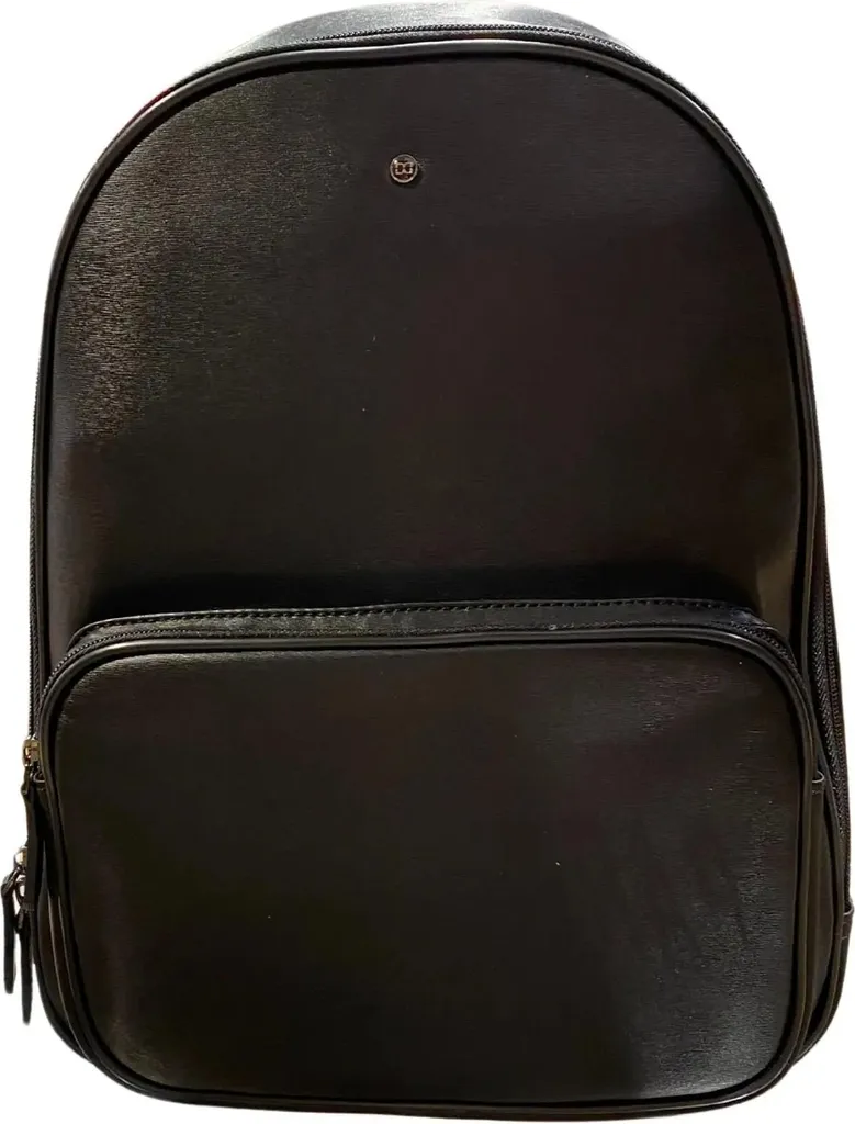 Sac à dos David William Sam zippé robuste contre le mal de dos noir