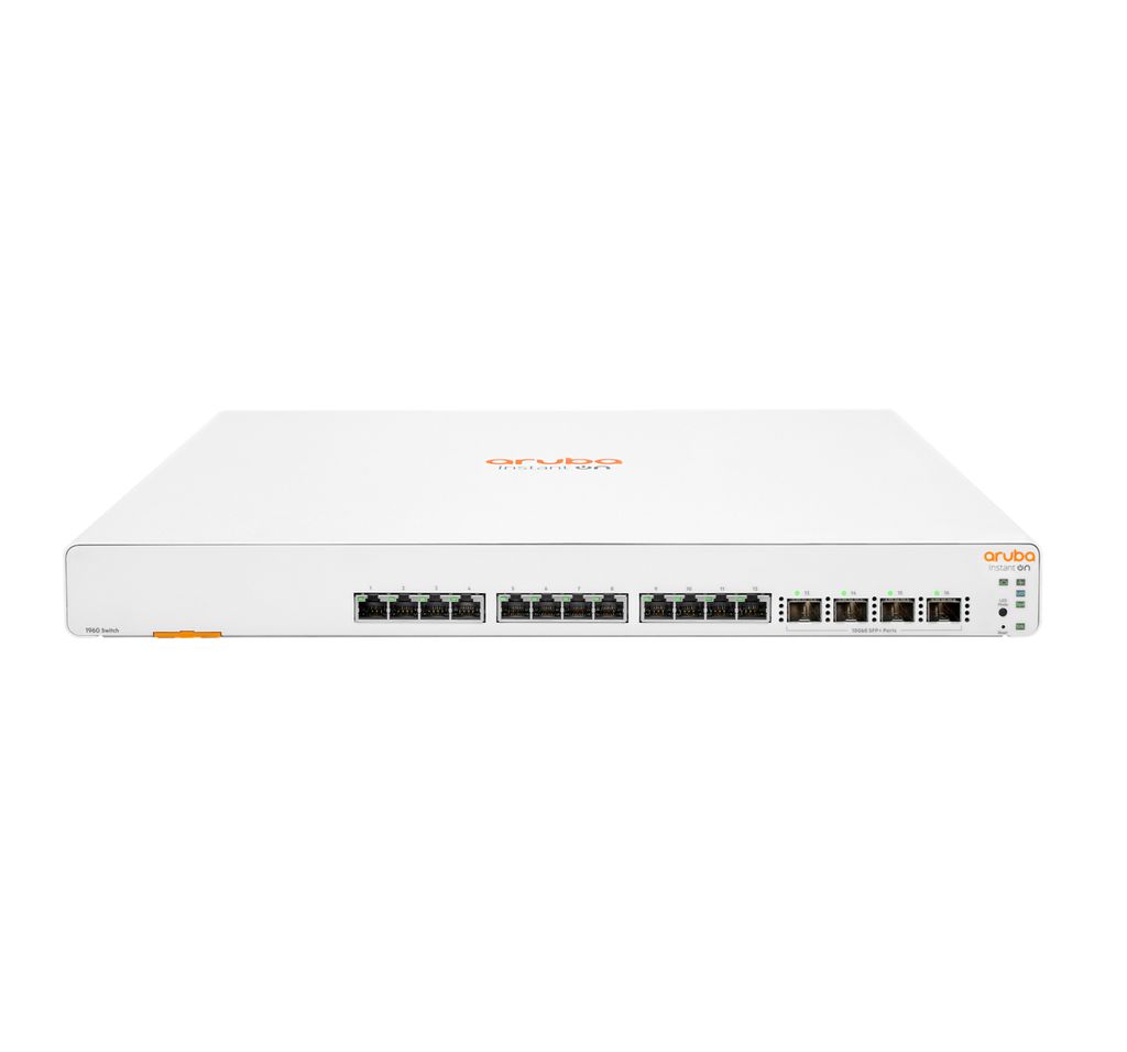 Hewlett Packard Enterprise Aruba Instant On 1960 12XGT 4SFP+ Managed L2+ 10G Ethernet (100/1000/10000) 1U Weiß