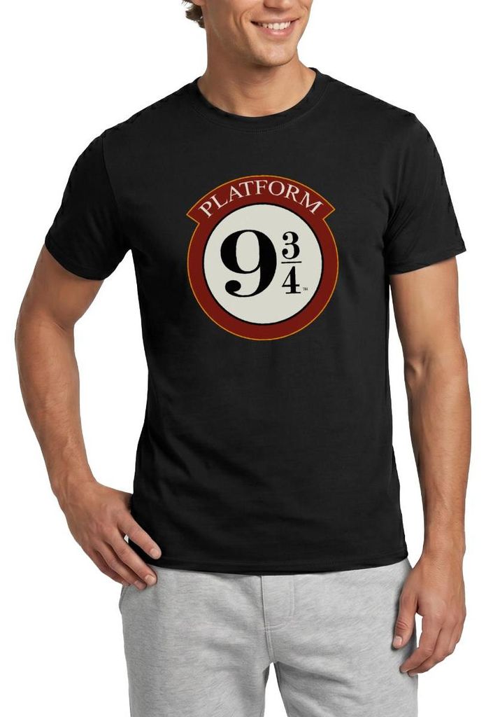 Spreadshirt Harry Potter Platform 9 3/4 Männer T-Shirt, XL, Schwarz