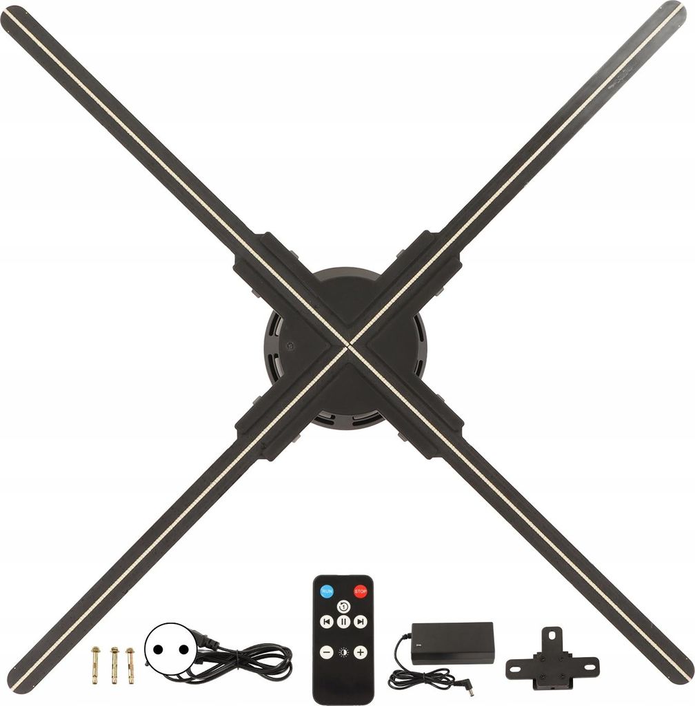 3D Wifi 2K Hd Hologramm Projektor 520X520Mm Mit Bluetooth Und Fernbedienung
